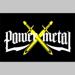Power Metal čierne trenírky BOXER s tlačeným logom, top kvalita 95%bavlna 5%elastan